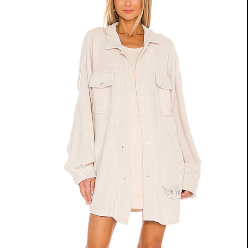 Boys Lie Cream Utility Jacket Relaxed Fit